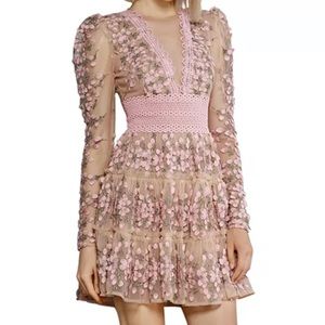 Bronx and Banco Megan Embroidered Mini Dress